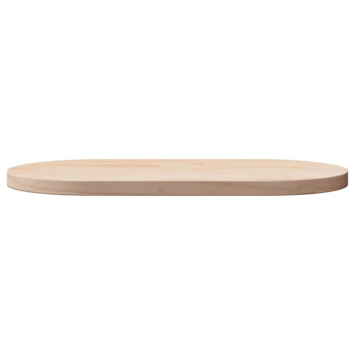 Blat de masă oval din lemn masiv de pin 90x45x2,5 cm WALTI