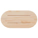 Blat de masă, alb, 90x45x2,5 cm, lemn masiv de pin, oval - WALTI WALTI