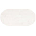 Blat de masă, alb, 90x45x2,5 cm, lemn masiv de pin, oval - WALTI WALTI