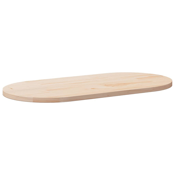 Blat de masă oval din lemn masiv de pin 100x50x2,5 cm WALTI