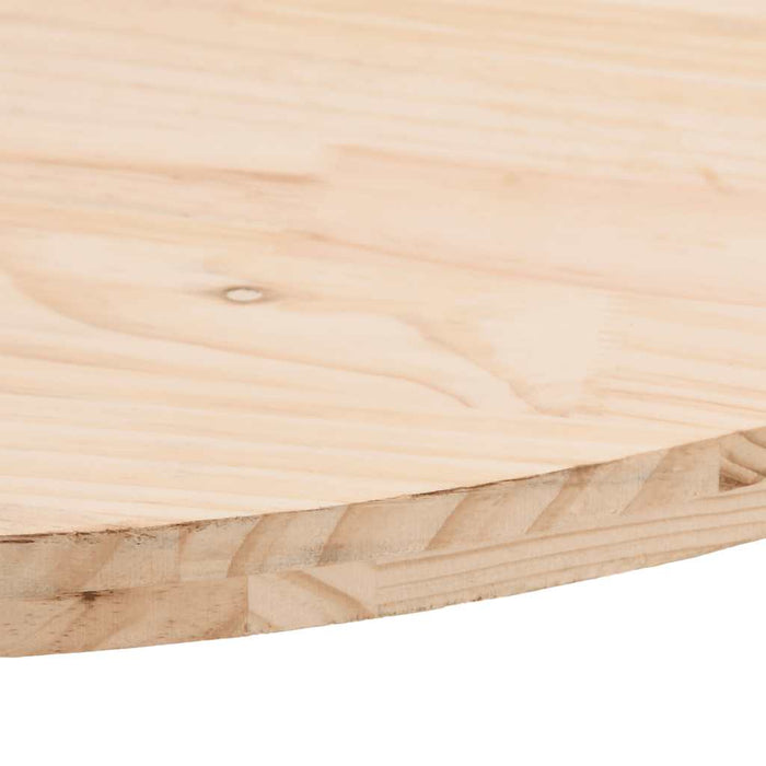 Blat de masă oval din lemn masiv de pin 100x50x2,5 cm WALTI