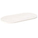 Blat de masă, alb, 100x50x2,5 cm, lemn masiv de pin, oval - WALTI WALTI