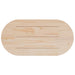 Blat de masă, alb, 100x50x2,5 cm, lemn masiv de pin, oval - WALTI WALTI