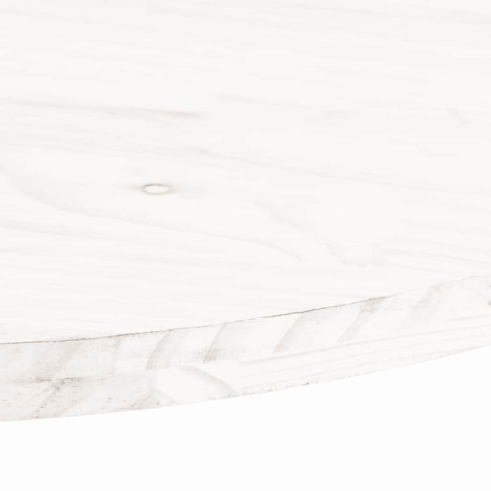 Blat de masă, alb, 110x55x2,5 cm, lemn masiv de pin, oval - WALTI WALTI