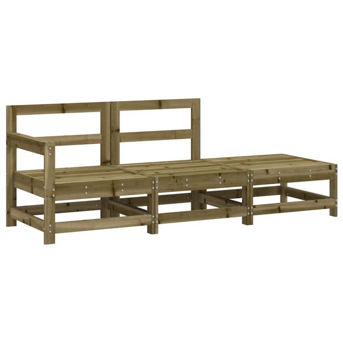 Set mobilier de grădină, 3 piese, lemn de pin impregnat WALTI