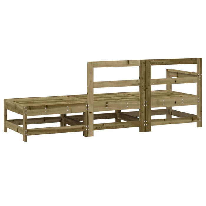 Set mobilier de grădină, 3 piese, lemn de pin impregnat WALTI