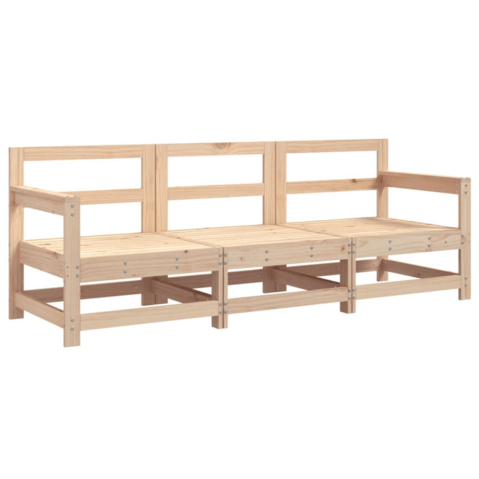 Set mobilier de grădină, 3 piese, lemn masiv de pin - WALTI WALTI