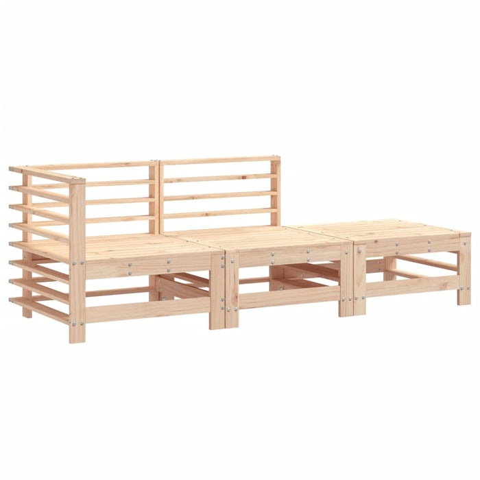 Set mobilier de grădină, 3 piese, lemn masiv de pin WALTI