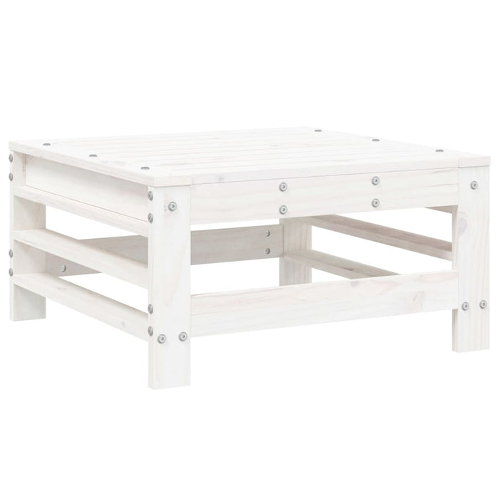 Set mobilier de grădină, 3 piese, alb, lemn masiv de pin - WALTI WALTI