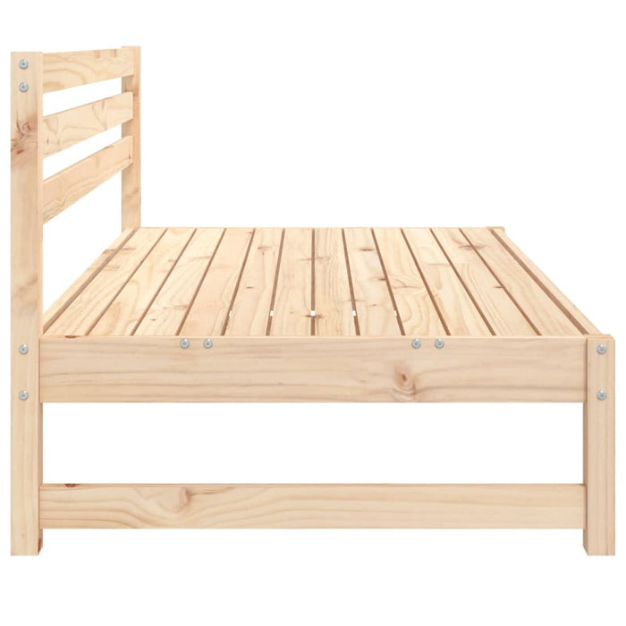 Canapele de mijloc grădină 2 buc. 120x80 cm lemn masiv pin WALTI