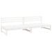 Canapele de mijloc grădină 2 buc. alb 120x80 cm lemn masiv pin - WALTI WALTI