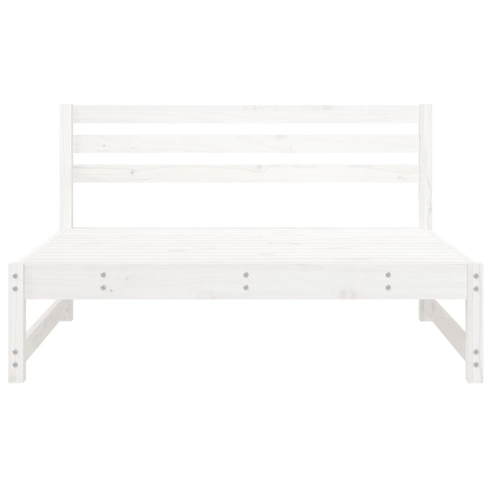 Canapele de mijloc grădină 2 buc. alb 120x80 cm lemn masiv pin - WALTI WALTI