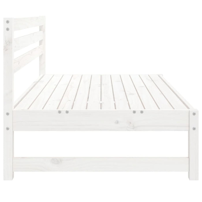 Canapele de mijloc grădină 2 buc. alb 120x80 cm lemn masiv pin - WALTI WALTI