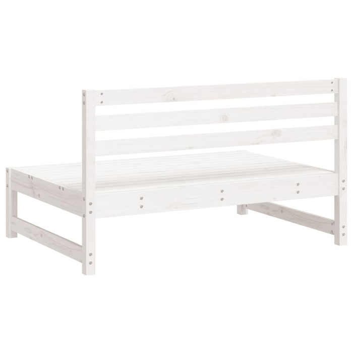 Canapele de mijloc grădină 2 buc. alb 120x80 cm lemn masiv pin - WALTI WALTI