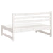 Canapele de mijloc grădină 2 buc. alb 120x80 cm lemn masiv pin - WALTI WALTI