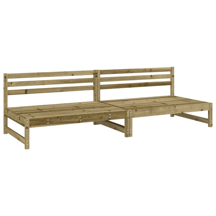 Canapele de mijloc grădină 2 buc. 120x80cm lemn pin impregnat - WALTI WALTI