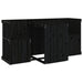 Set de balcon cu 2 locuri, negru, lemn masiv de pin - WALTI WALTI