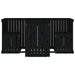 Set de balcon cu 2 locuri, negru, lemn masiv de pin - WALTI WALTI