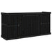 Set de balcon cu 2 locuri, negru, lemn masiv de pin - WALTI WALTI