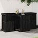 Set de balcon cu 2 locuri, negru, lemn masiv de pin - WALTI WALTI