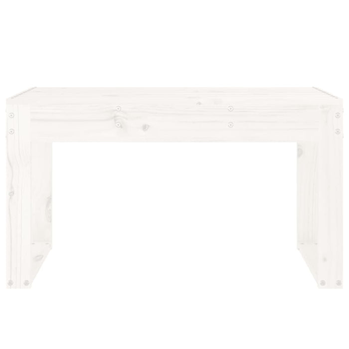 Bancă de grădină, alb, 80x38x45 cm, lemn masiv de pin - WALTI WALTI