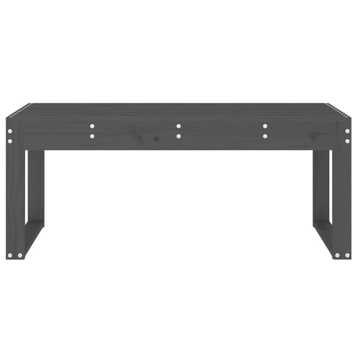 Bancă de grădină, gri, 110x38x45 cm, lemn masiv de pin - WALTI WALTI