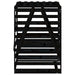 Depozitare coș de gunoi negru 84x90x128,5 cm lemn masiv de pin - WALTI WALTI