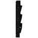 Jardinieră de perete cu 3 niveluri negru 60x18,5x110cm lemn pin - WALTI WALTI