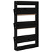 Jardinieră de perete cu 3 niveluri negru 60x18,5x110cm lemn pin - WALTI WALTI