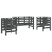 Set mobilier de grădină, 3 piese, gri, lemn masiv de pin - WALTI WALTI