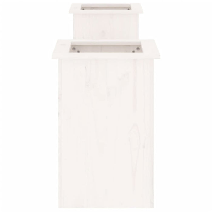Jardinieră bancă, alb, 184,5x39,5x56,5 cm, lemn masiv de pin - WALTI WALTI