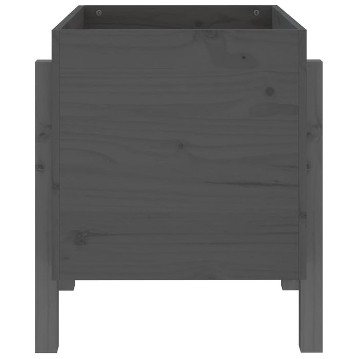 Jardinieră de grădină, gri, 62x50x57 cm, lemn masiv pin - WALTI WALTI
