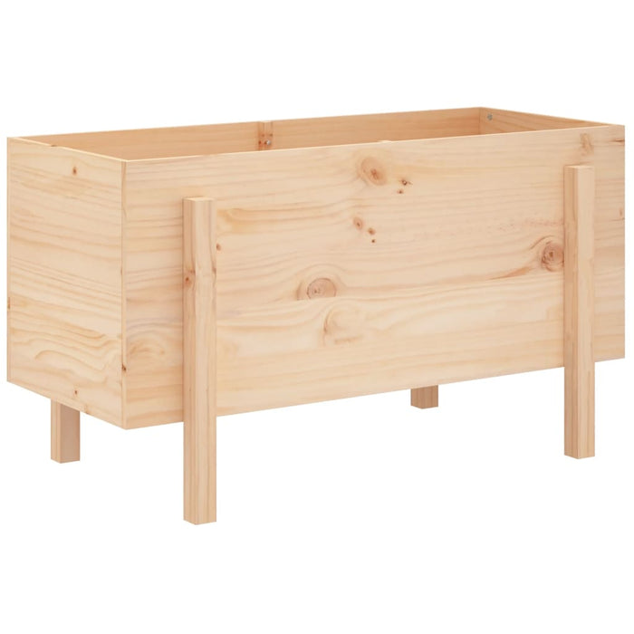 Strat înălțat de grădină, 101x50x57 cm, lemn masiv de pin - WALTI WALTI
