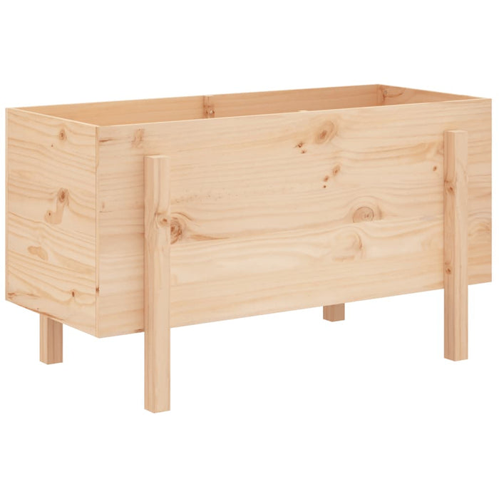 Strat înălțat de grădină, 101x50x57 cm, lemn masiv de pin - WALTI WALTI