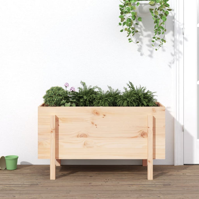 Strat înălțat de grădină, 101x50x57 cm, lemn masiv de pin - WALTI WALTI