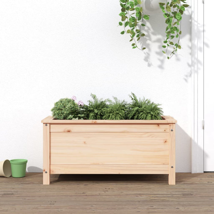Jardinieră de grădină, 82,5x40x39 cm, lemn masiv de pin WALTI
