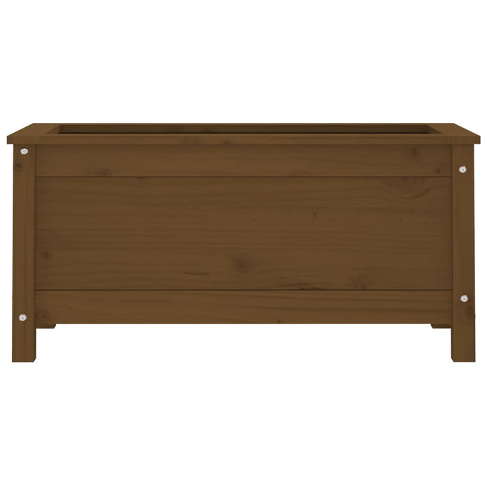 Jardinieră de grădină, maro miere, 82,5x40x39 cm lemn masiv pin - WALTI WALTI