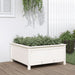 Jardinieră de grădină, alb, 82,5x82,5x39 cm, lemn masiv de pin - WALTI WALTI