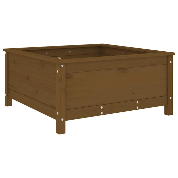 Jardinieră grădină, maro miere, 82,5x82,5x39 cm lemn masiv pin - WALTI WALTI