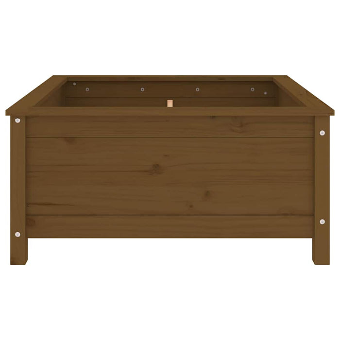 Jardinieră grădină, maro miere, 82,5x82,5x39 cm lemn masiv pin - WALTI WALTI