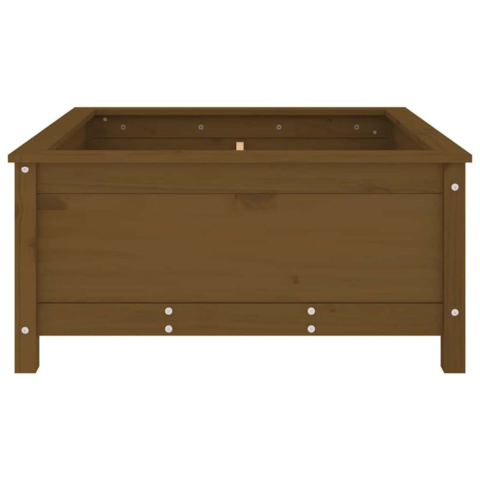 Jardinieră grădină, maro miere, 82,5x82,5x39 cm lemn masiv pin - WALTI WALTI