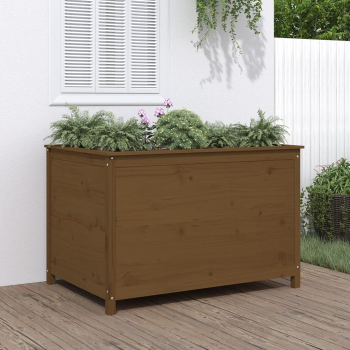 Strat înălțat grădină maro miere 119,5x82,5x78cm lemn masiv pin - WALTI WALTI