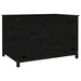 Strat înălțat de grădină negru 119,5x82,5x78 cm lemn masiv pin - WALTI WALTI