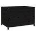 Strat înălțat de grădină negru 119,5x82,5x78 cm lemn masiv pin - WALTI WALTI