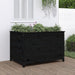 Strat înălțat de grădină negru 119,5x82,5x78 cm lemn masiv pin - WALTI WALTI