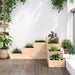 Jardinieră grădină 4 niveluri, 80,5x79x36 cm lemn masiv pin - WALTI WALTI