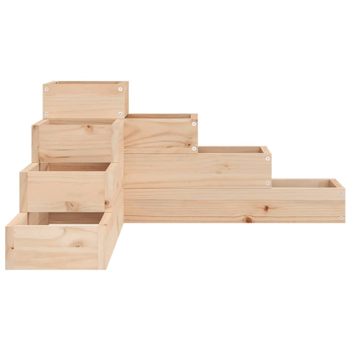 Jardinieră grădină 4 niveluri, 80,5x79x36 cm lemn masiv pin - WALTI WALTI