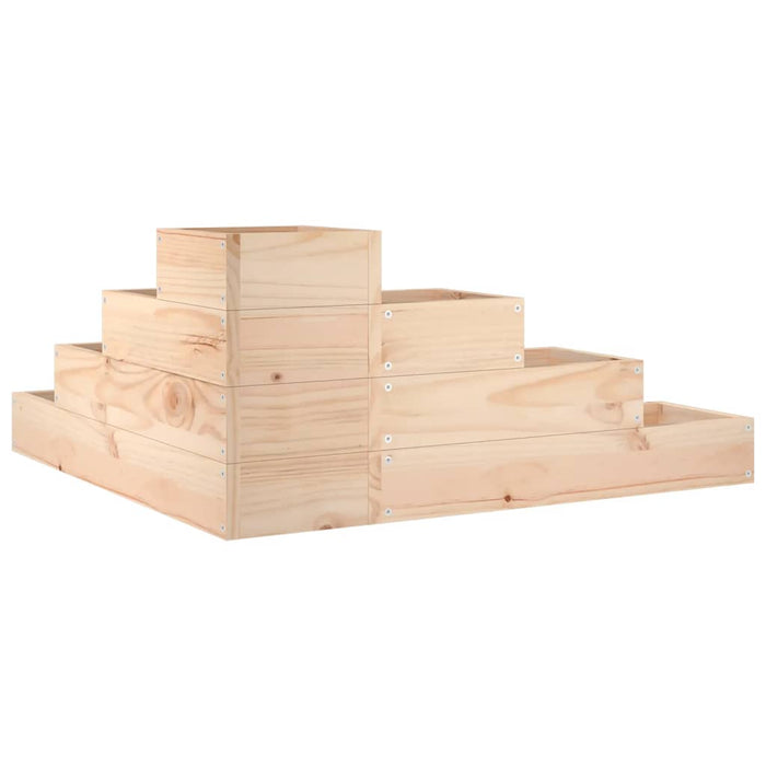 Jardinieră grădină 4 niveluri, 80,5x79x36 cm lemn masiv pin - WALTI WALTI