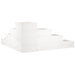 Jardinieră grădină 4 niveluri, alb 80,5x79x36 cm lemn masiv pin - WALTI WALTI