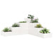 Jardinieră grădină 4 niveluri, alb 80,5x79x36 cm lemn masiv pin - WALTI WALTI